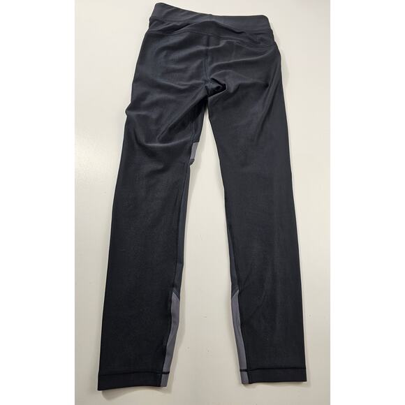 Under armour size XS black womens compression pants ankle full leg color block - Picture 2 of 7